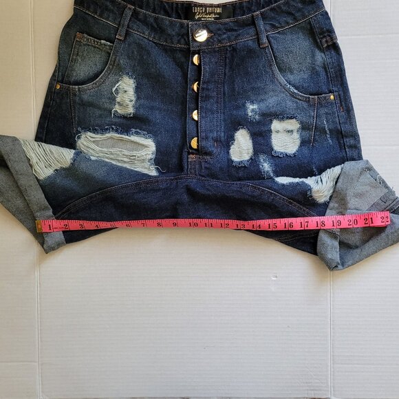 Lanca Perfume jean shorts Brazilian boho distressed denim beach coastal cowgirl - Picture 7 of 14